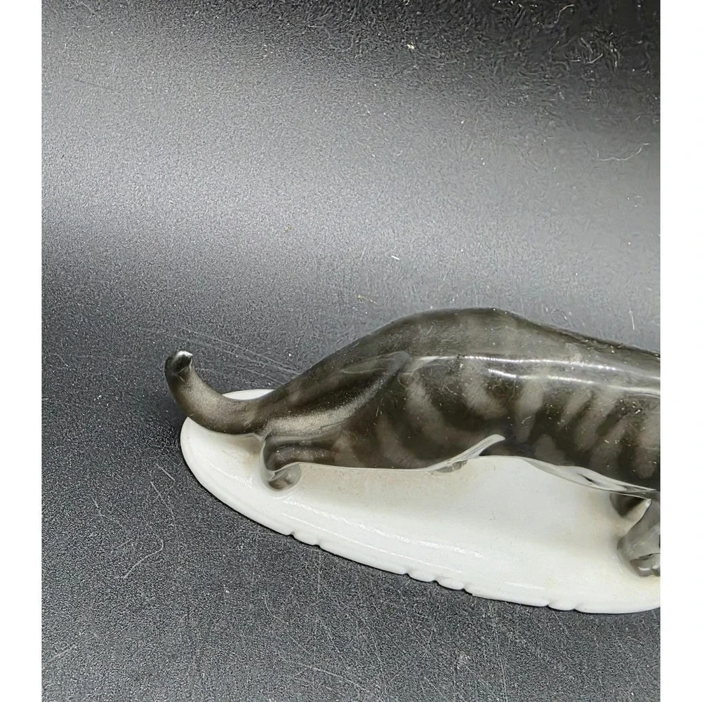 Vintage Rosenthal Cat Kitten Kitty Figurine Black Bavaria 3.5